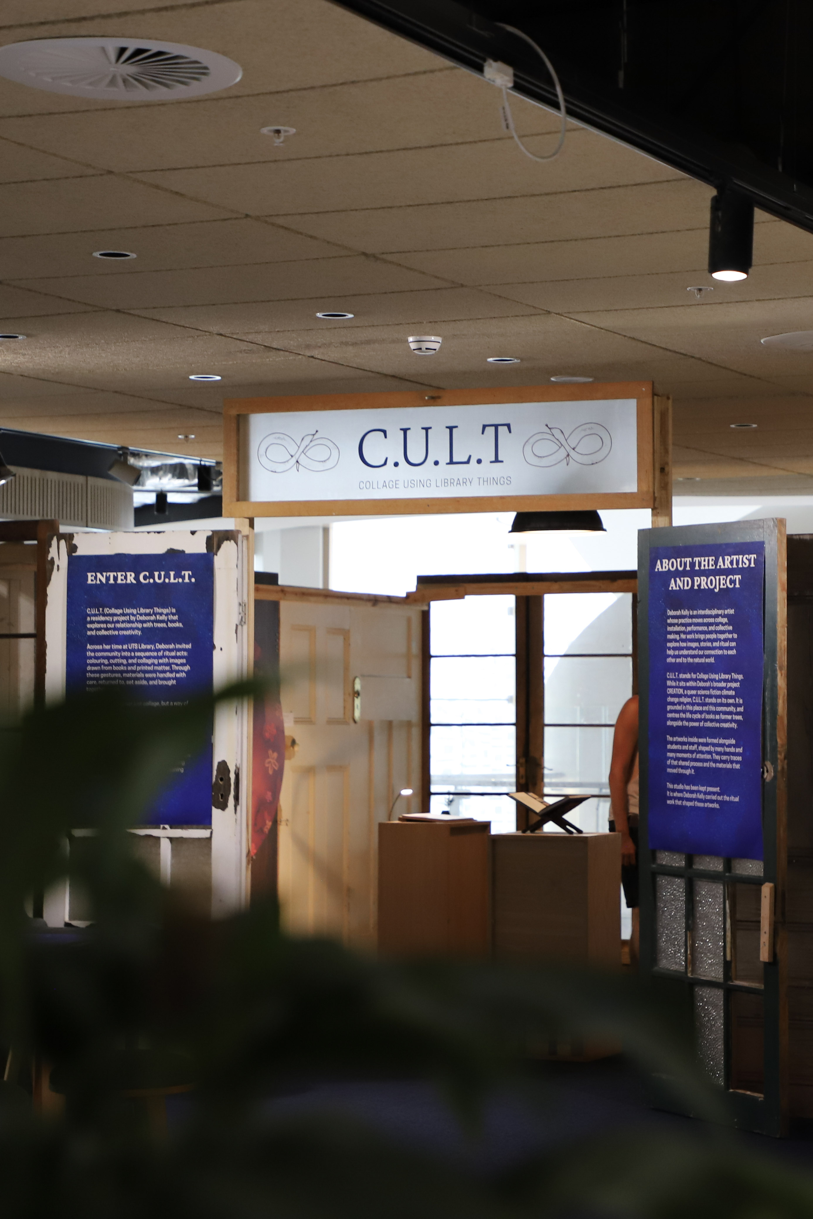 Outside of the CULT Exhibition