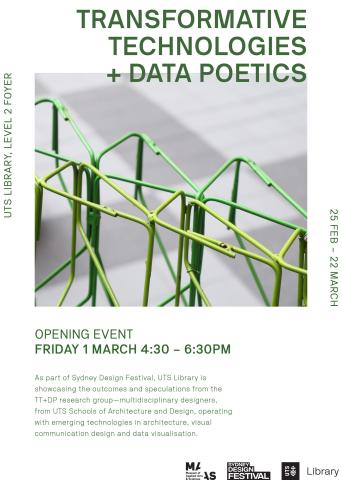 Transformative Technologies + Data Poetics poster