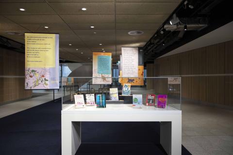 Past editions of UTS Writers' Anthology on display