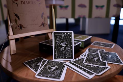 Vita's moth playing cards