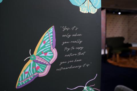 Close up of Vita's exhibition