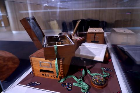 Close up of Vita's exhibition