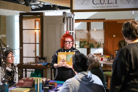 Deborah leading the CULT student workshops