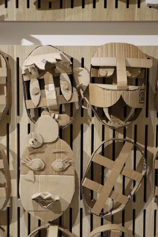 Masks on the wall