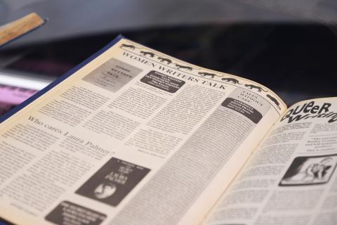 Close up of a Newswit Spread